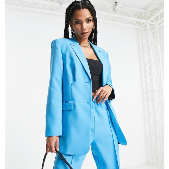 ASOS Design Women's Blue Blazer - Picture 1 of 10